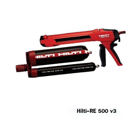 喜得釘型錄|強度最高的鋼筋螺桿螺栓專用黏著劑 HILTI 喜得釘 RE500 V3 植筋。